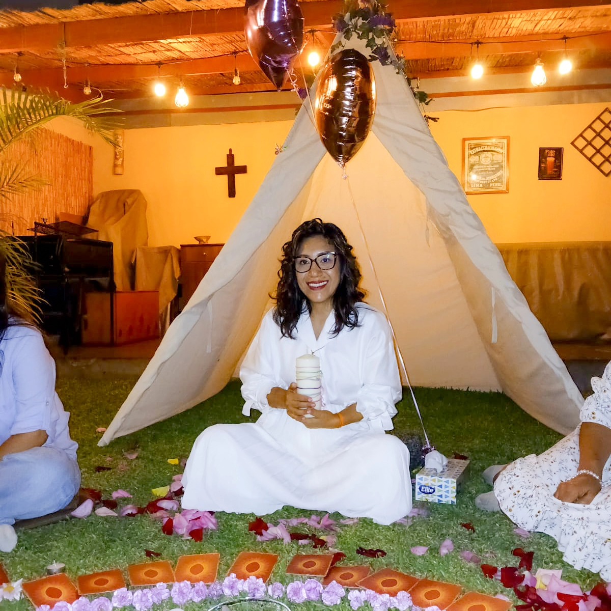 July Melisa durante una ceremonia